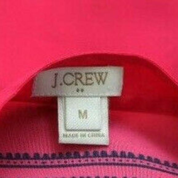 J.Crew Dervish Paisley Tunic Red Long-Sleeve Blouse Top M - Picture 7 of 7